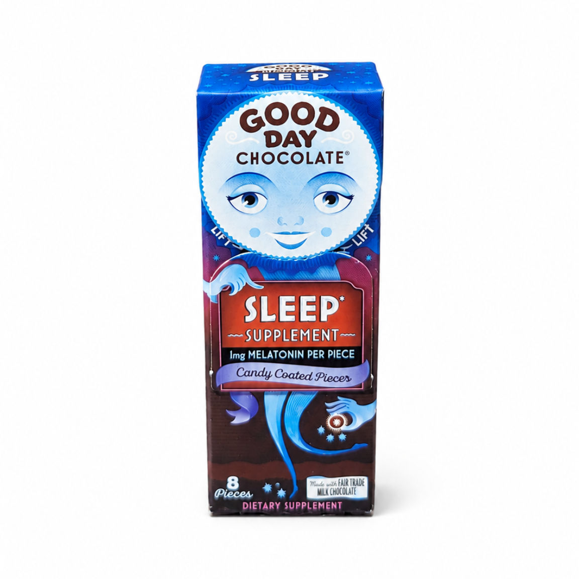 Adult Sleep with Melatonin 1mg 8ct box front