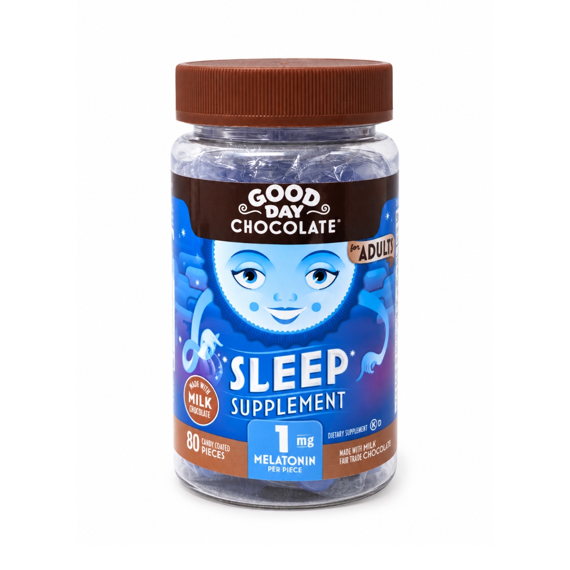 Adult Sleep with Melatonin 1mg Milk 80ct bottle