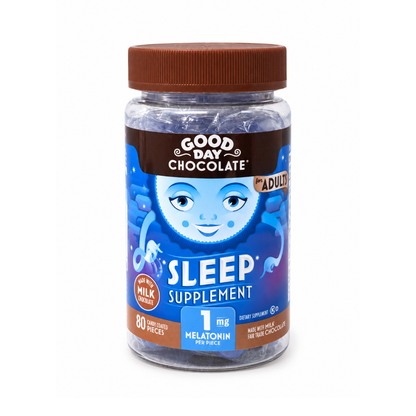 Adult Sleep with Melatonin 1mg Milk 80ct bottle
