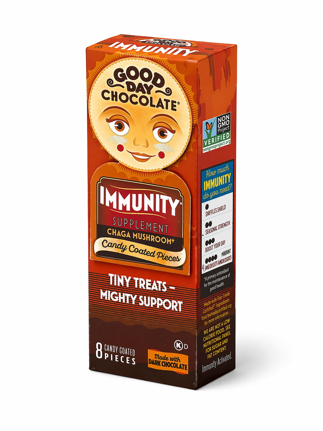 Good Day Chocolate Adult Immunity 8-count flip-top box