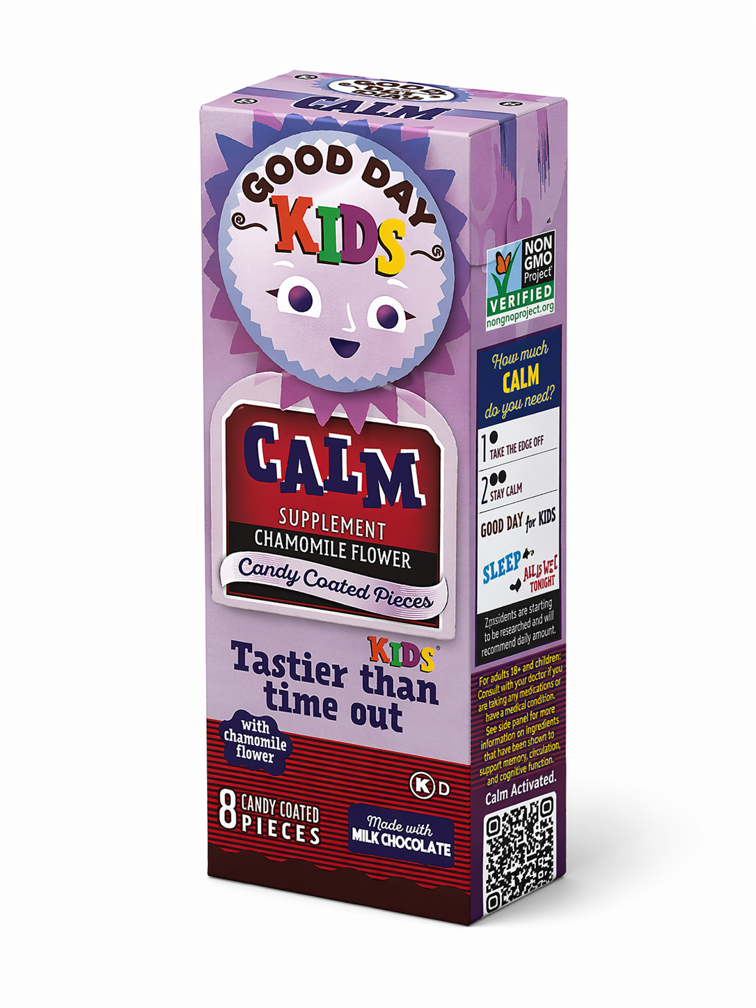 Good Day Chocolate Kids Calm 8-count box — counter caddy of 12